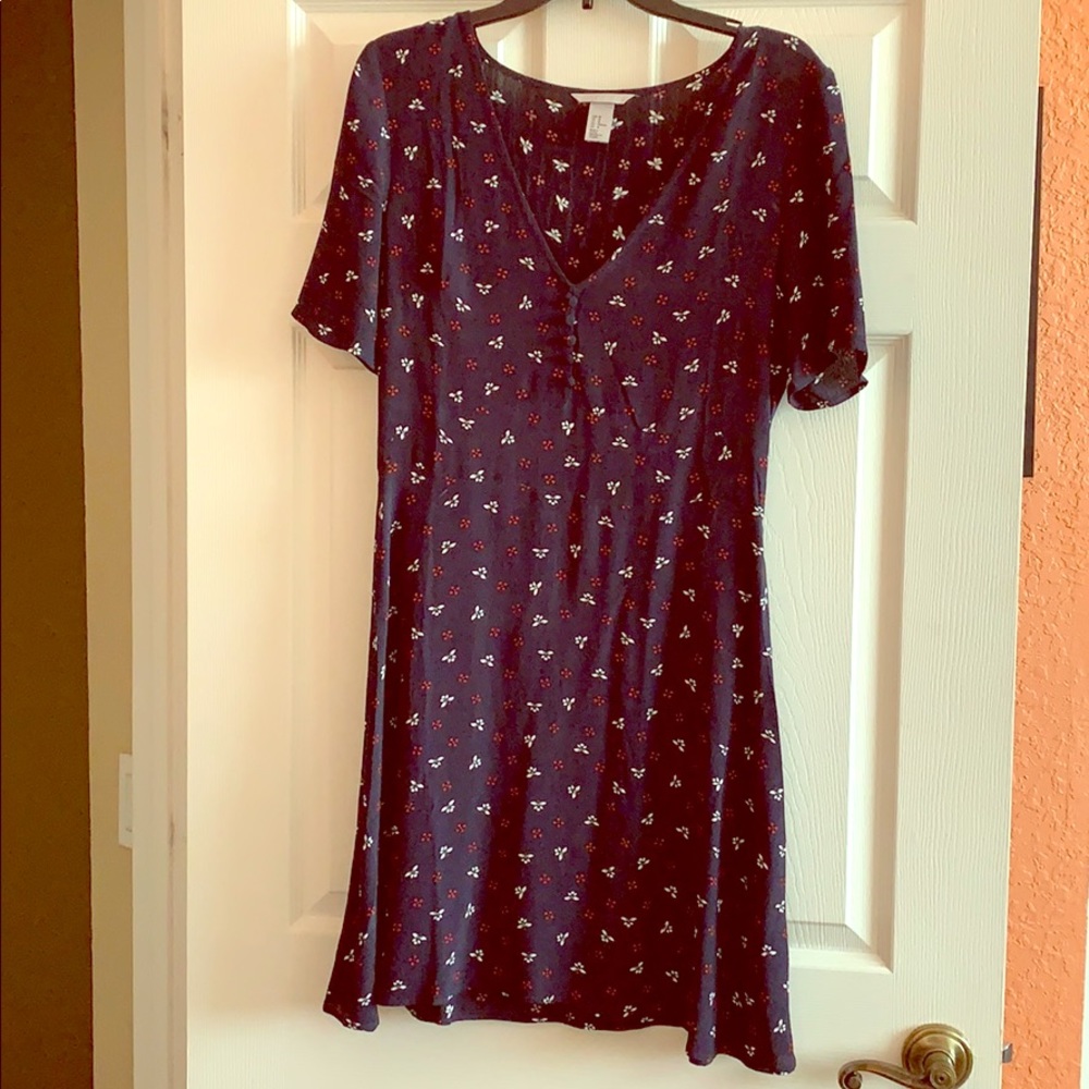 H&M Navy flowy dress